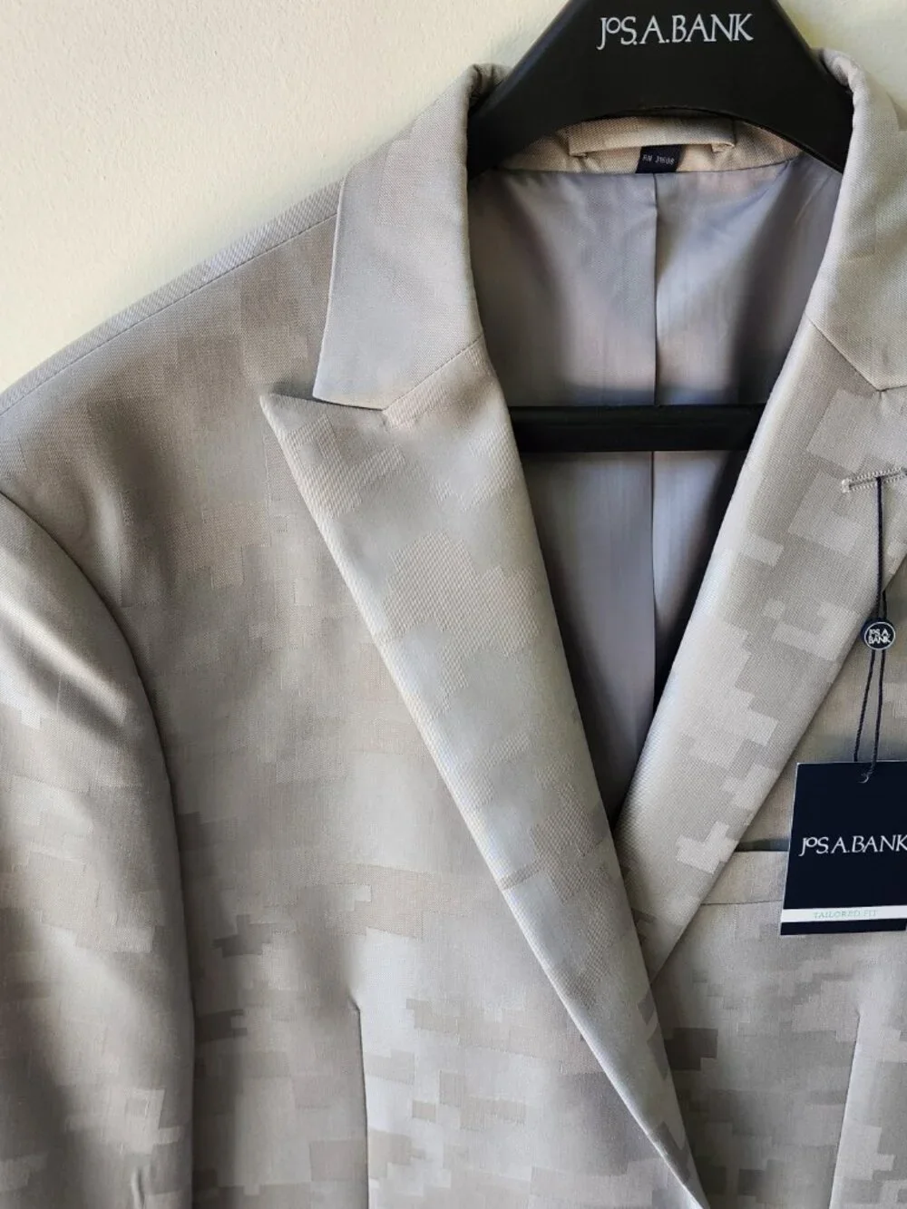 Jos. A. Bank Light Tan Digital Camo Sport Coat Blazer